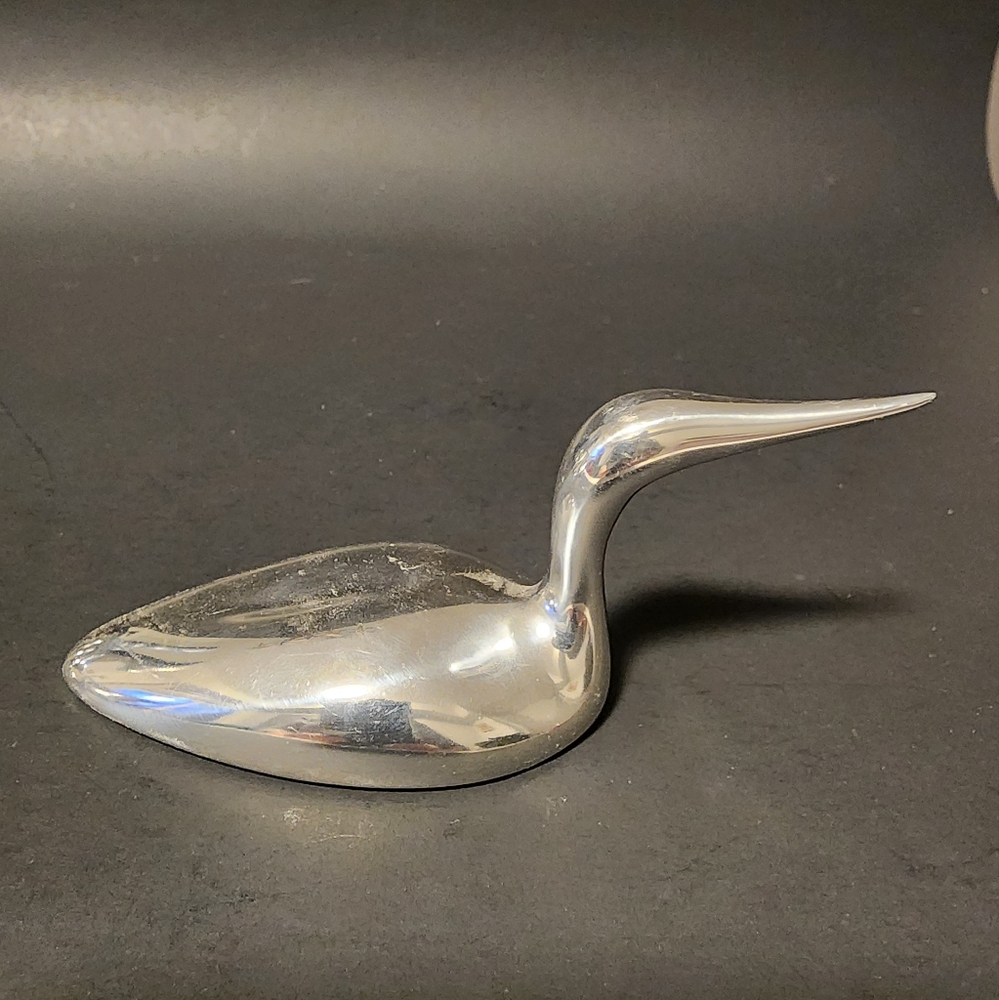 Hoselton Canada Loon #1751B Sculpture Aluminum Signed Mid Century